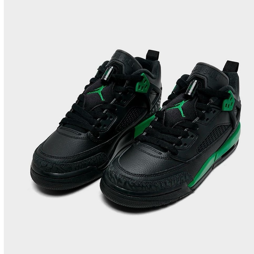 Vibrant Black and Green Sneakers with Textured Design